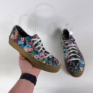 Keds x Rifle Paper Co. Triple Kick Garden Party Sneakers Womens 10 Navy Multi